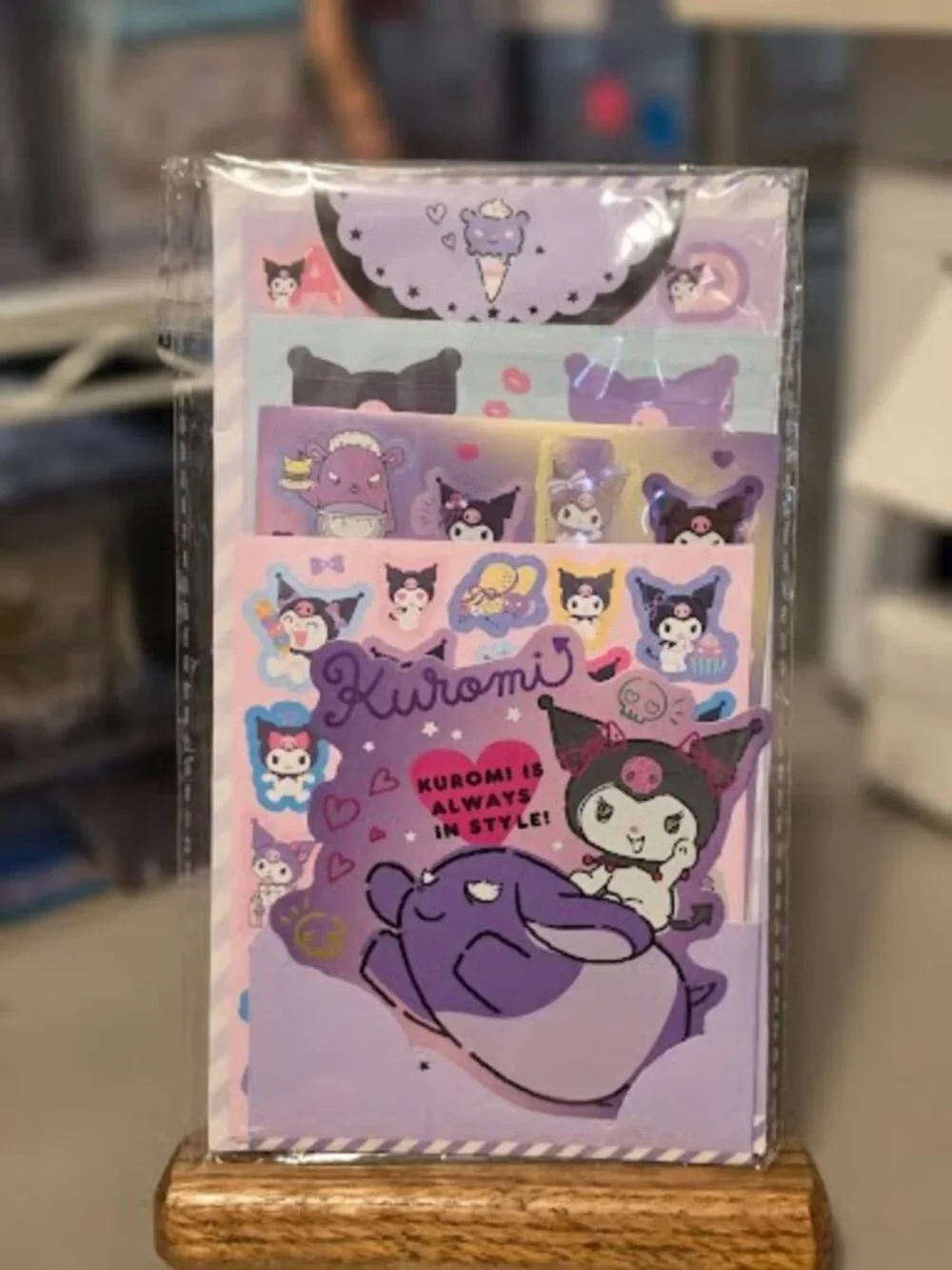 STK-2566 Kuromi Licensed 9 Sheet Sticker Book